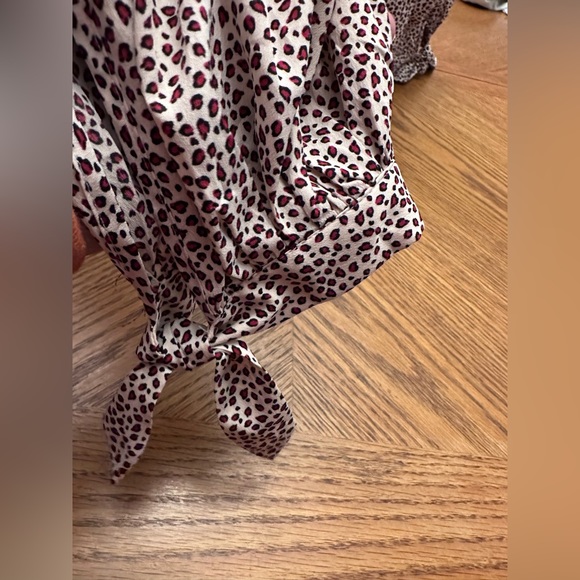 NWOT Topshop Animal Print Button Up Shirt Women’s Size 14 - Picture 9 of 10